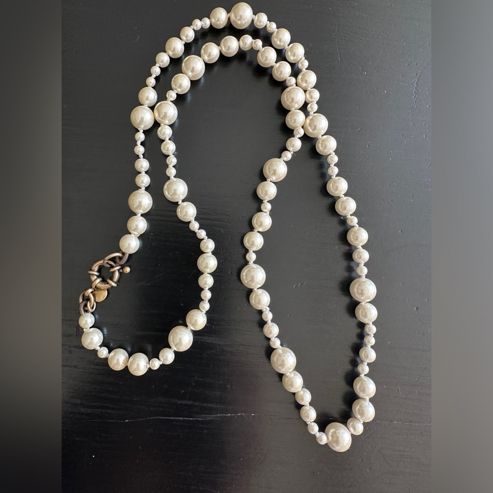 JCrew faux pearl necklace
